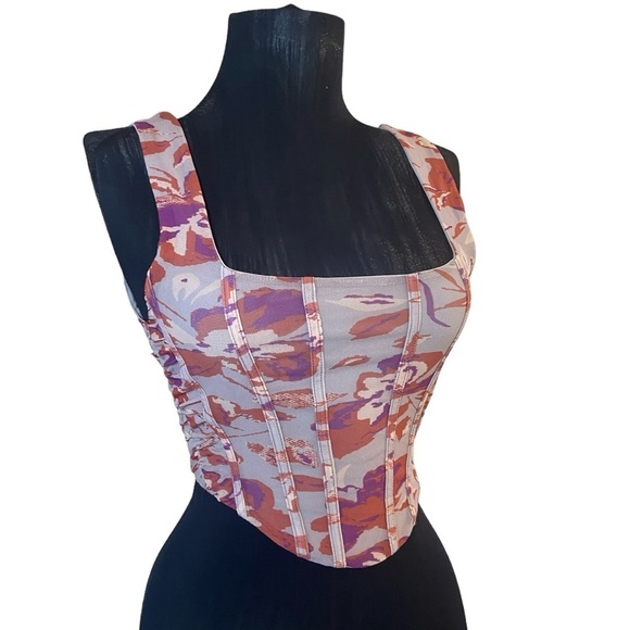 Free People Lilac Galaxy Corset Top Only XS - Picture 5 of 12